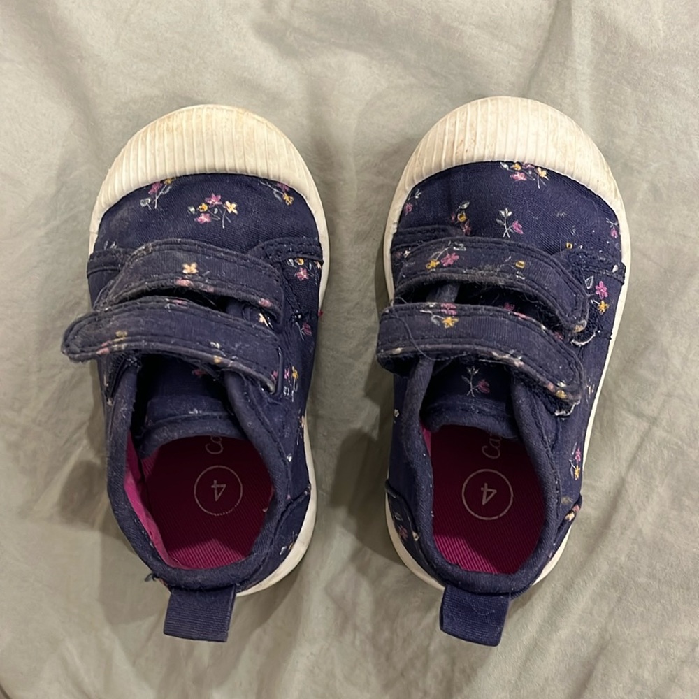 Blue flower cat and jack shoes
